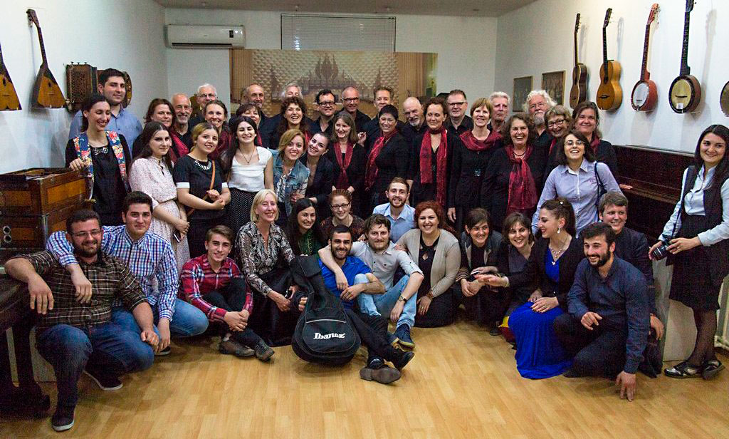 Na het concert met Ialoni in het Muziekinstrumenten museum in Tbilisi