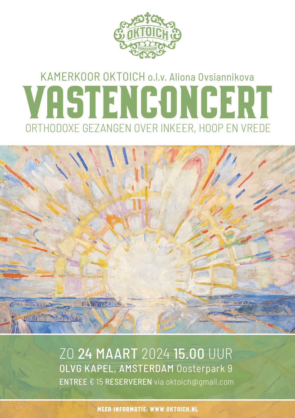 flyer vastenconcert, 24 maart 2024, Amsterdam, linkt naar de concertpagina